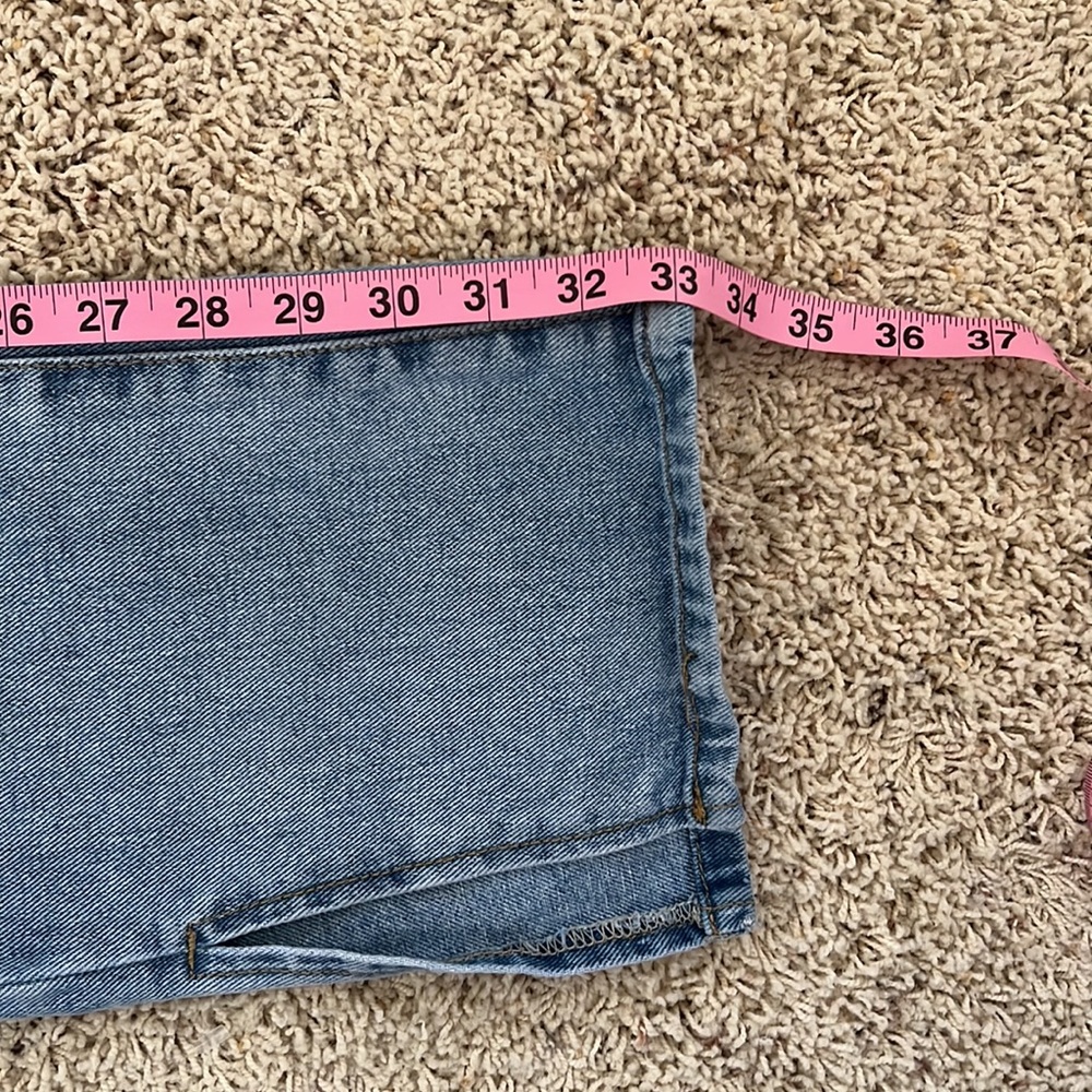 Prettylittlething White Wash Split Hem Jeans (4) - image 6